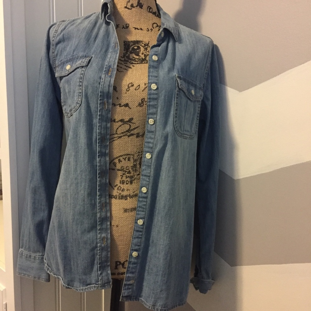 Denim button up